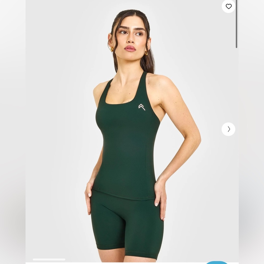 Oner active Timeless square neck vest racing green